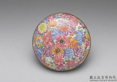 图片[3]-Painted enamel container with floral decoration, Qianlong reign (1736-1795), Qing dynasty-China Archive